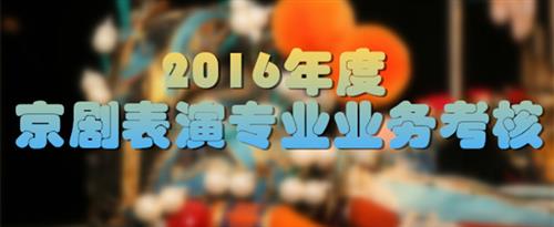 色美女吃屌国家京剧院2016年度京剧表演专业业务考...